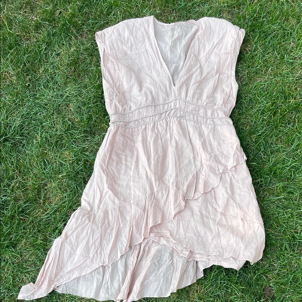 Light Pink Ruffled Dress - Picture 1 of 3